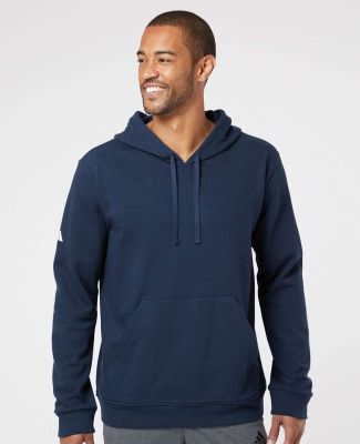 Adidas Golf Clothing A432 Fleece Hooded Sweatshirt in Collegiate navy
