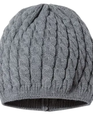 Richardson Hats 138 Cable Knit Beanie Heather Grey