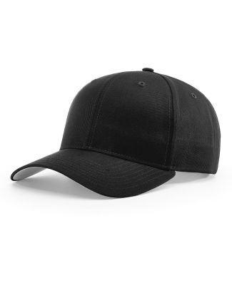 Richardson Hats 212 Pro Twill Snapback Cap in Black