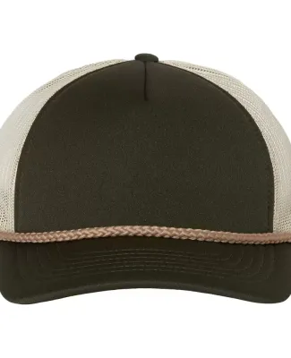 Richardson Hats 213 Low Pro Foamie Trucker Cap Dark Olive/ Tan/ Khaki