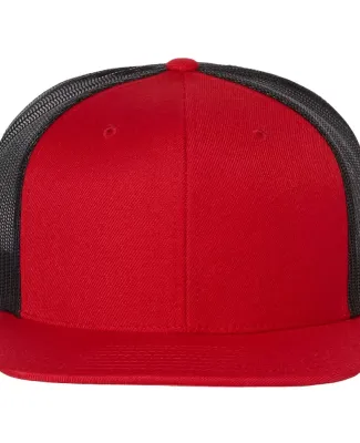 Richardson Hats 511 Wool Blend Flat Bill Trucker C Red/ Black