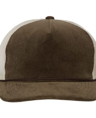 Richardson Hats 930 Troutdale Corduroy Trucker Cap in Brown/ sand