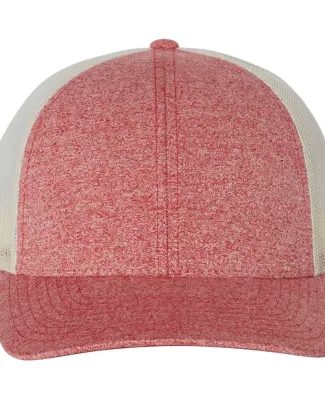 Richardson Hats 115CH Low Pro Heather Trucker Cap Red Heather/ Birch