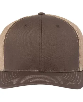 Richardson Hats BLZ601 R-Flex Adjustable Trucker C in Brown/ khaki
