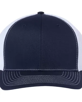 Richardson Hats BLZ601 R-Flex Adjustable Trucker C in Navy/ white