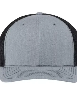 Richardson Hats BLZ601 R-Flex Adjustable Trucker C in Heather grey/ black