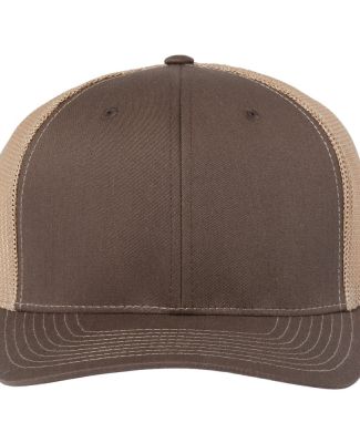 Richardson Hats BLZ601 R-Flex Adjustable Trucker C in Brown/ khaki