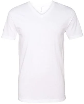Next Level 6240 CVC V Neck T Shirts in White