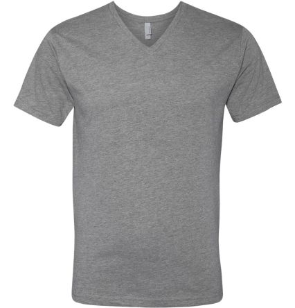 Next Level 6240 CVC V Neck T Shirts in Dark heather grey