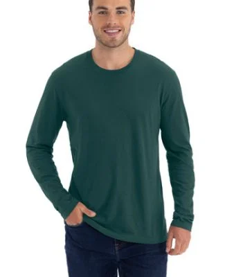 Next Level 3601 Men's Long Sleeve Crew in Forest green