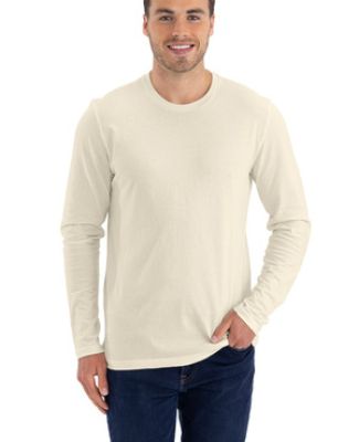 Next Level 3601 Men's Long Sleeve Crew in Natural
