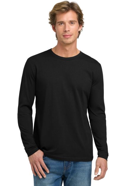 Next Level 3601 Men's Long Sleeve Crew in Black