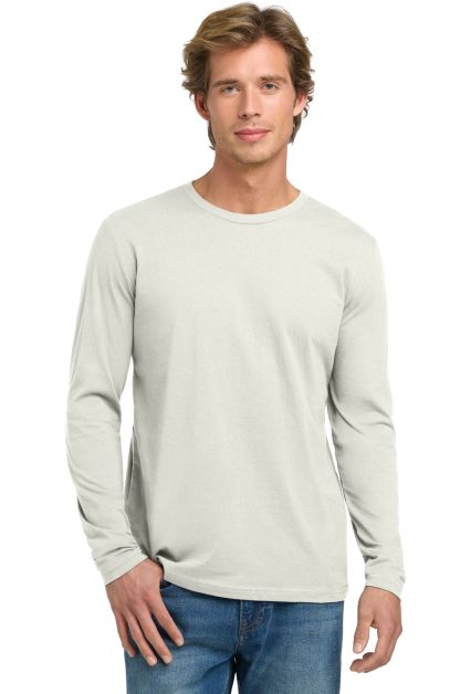 Next Level 3601 Men's Long Sleeve Crew in Natural