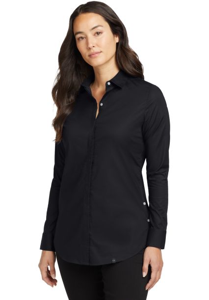 Ogio LOG1002 OGIO    Ladies Commuter Woven Tunic in Blacktop