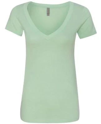 Next Level 6640 The CVC V Neck T Shirts in Mint