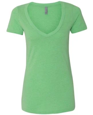 Next Level 6640 The CVC V Neck T Shirts in Apple green