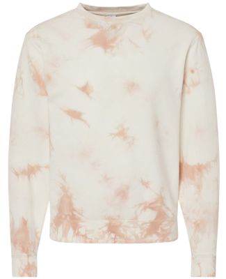 Independent Trading Co. PRM3500TD Midweight Tie-Dy in Tie dye dusty pink