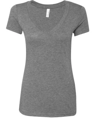 Next Level 6740 Tri-Blend V Neck T Shirts in Premium heather