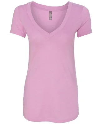 Next Level 6740 Tri-Blend V Neck T Shirts in Vintage lilac