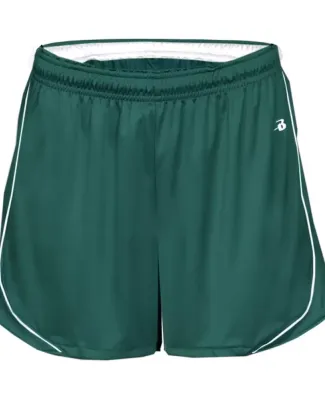 Badger Sportswear 4118 Women's B-Core Pacer Shorts Forest/ White