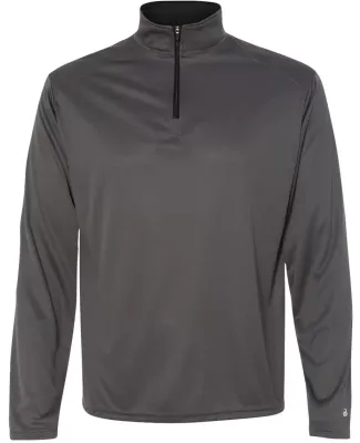 Badger Sportswear 4102 B-Core Quarter-Zip Pullover Graphite/ Black