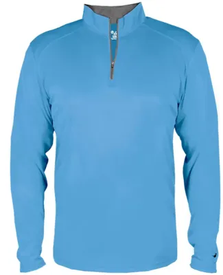 Badger Sportswear 4102 B-Core Quarter-Zip Pullover Columbia Blue/ Graphite