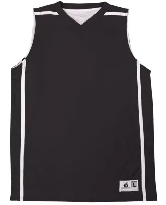 Badger Sportswear 8952 Women's B-Core B-Line Rever Black/ White
