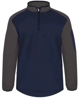 Badger Sportswear 7640 Field Pullover in Navy/ graphite
