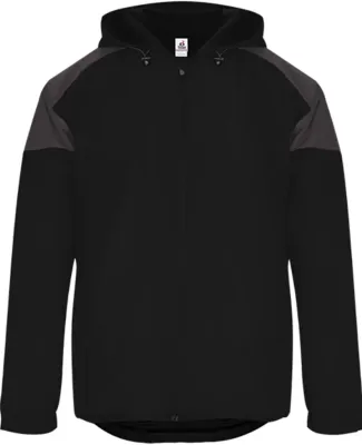 Badger Sportswear 7643 Rival Jacket in Black/ graphite