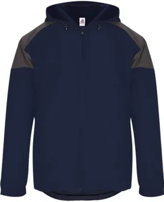 Badger Sportswear 7643 Rival Jacket in Navy/ graphite