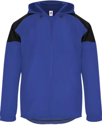 Badger Sportswear 7643 Rival Jacket in Royal/ black