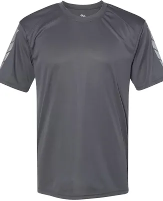 Badger Sportswear 4128 Metallic Print T-Shirt Graphite
