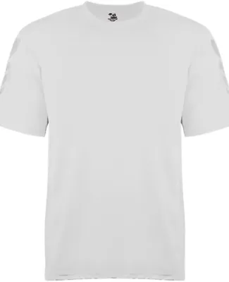 Badger Sportswear 4128 Metallic Print T-Shirt White