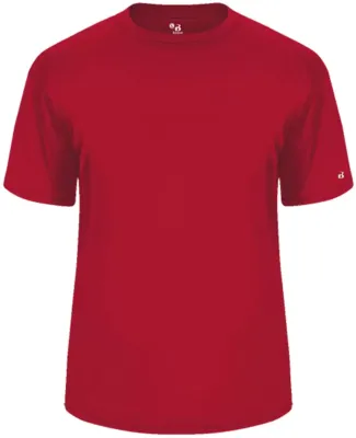 Badger Sportswear 4200 Splitter T-Shirt in Red