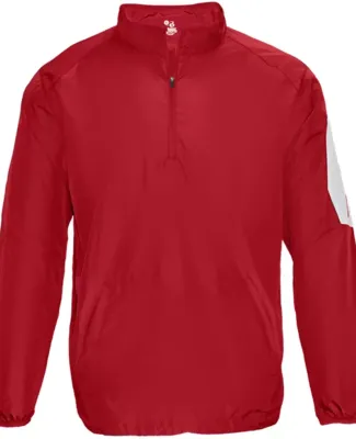 Badger Sportswear 2641 Youth Sideline Long Sleeve  in Red/ white