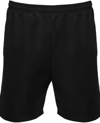 Badger Sportswear 1407 Unisex Polyfleece 7" Shorts Black