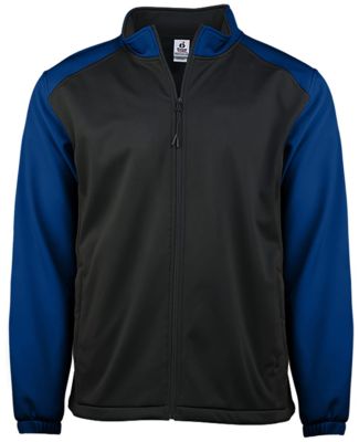 Badger Sportswear 7650 Soft Shell Sport Jacket Black/ Royal