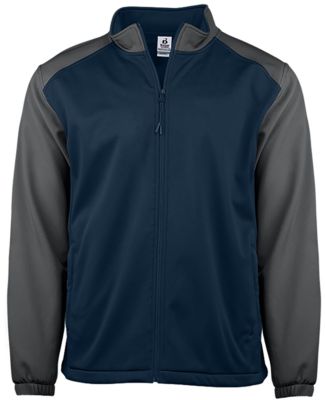 Badger Sportswear 7650 Soft Shell Sport Jacket Navy/ Graphite