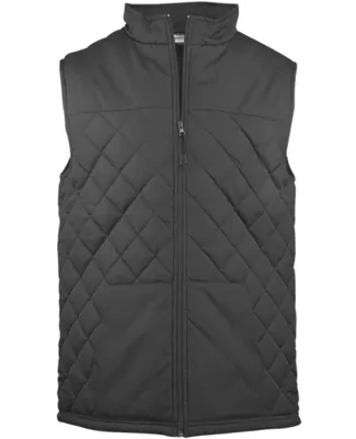 Badger Sportswear 7666 Women's Quilted Vest in Graphite