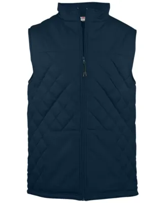 Badger Sportswear 7666 Women's Quilted Vest in Navy