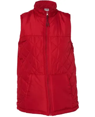 Badger Sportswear 7666 Women's Quilted Vest in Red