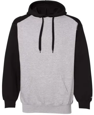 Badger Sportswear 1249 Sport Athletic Fleece Hoode Oxford/ Black