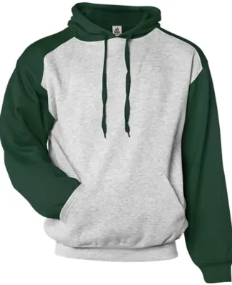 Badger Sportswear 1249 Sport Athletic Fleece Hoode Oxford/ Forest