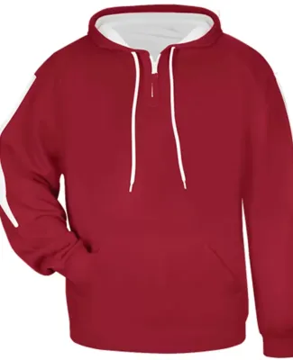 Badger Sportswear 2456 Youth Sideline Fleece Hoode Red/ White