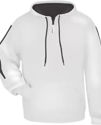 Badger Sportswear 2456 Youth Sideline Fleece Hoode White/ Graphite