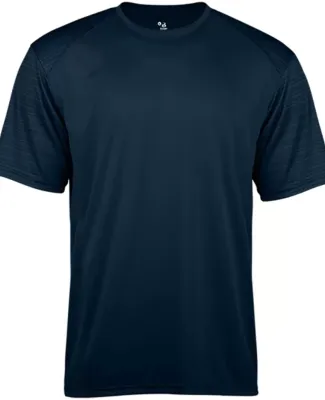 Badger Sportswear 4125 Sport Stripe T-Shirt Navy/ Navy Striped