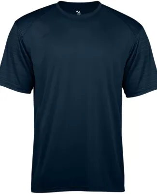 Badger Sportswear 2125 Youth Sport Stripe T-Shirt Navy