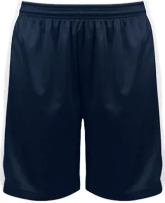 Badger Sportswear 6149 Women's Court Rev. Shorts Navy/ White