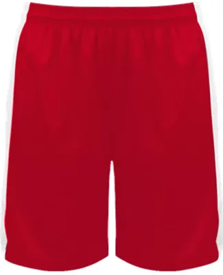 Badger Sportswear 6149 Women's Court Rev. Shorts Red/ White