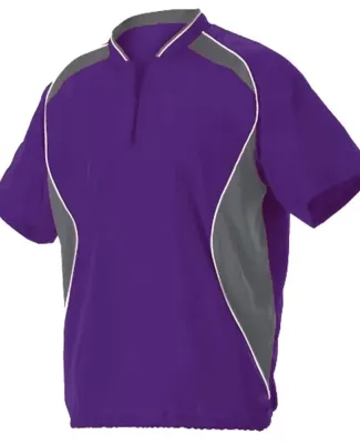 Badger Sportswear 3JSS13A Short Sleeve Baseball Ba in Purple